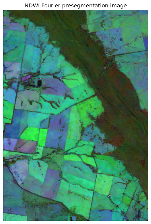 NDWI Fourier presegmentation image